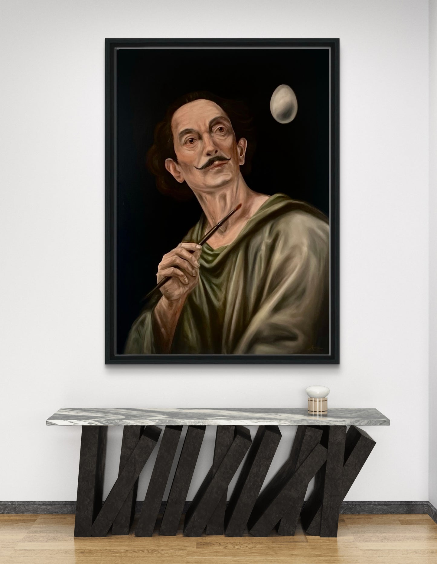 ‘Genesis of a Thought’ Framed Canvas Print