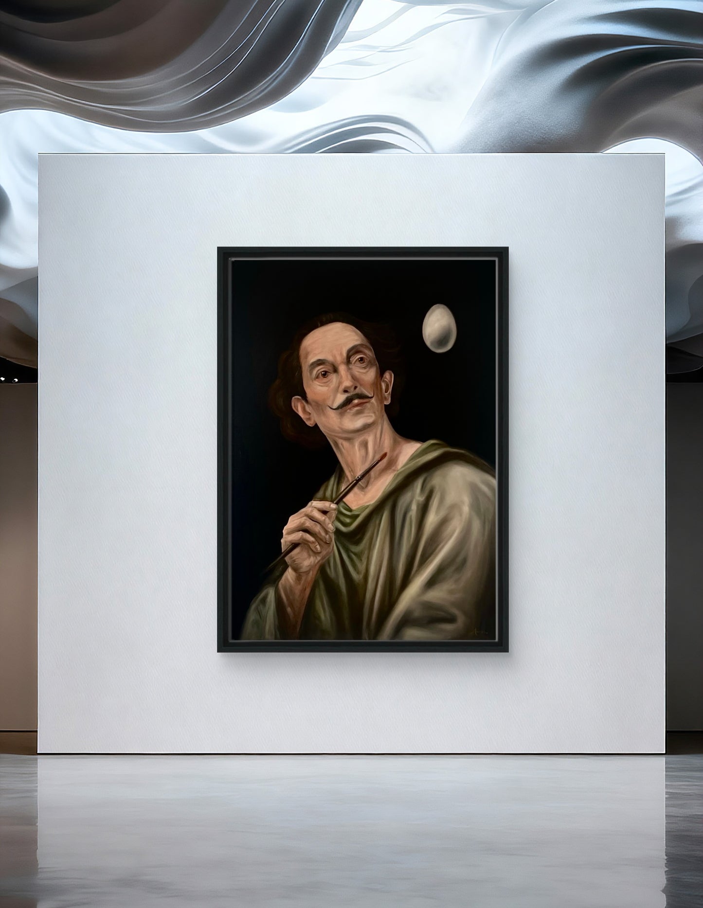 ‘Genesis of a Thought’ Framed Canvas Print