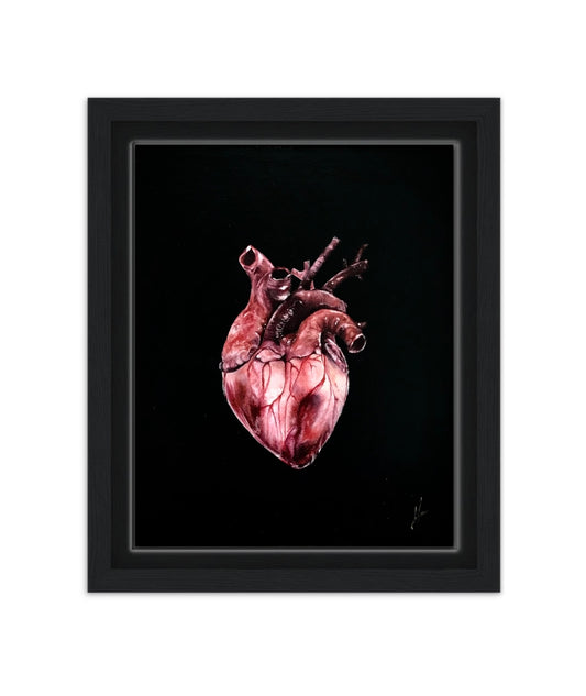‘Anatomical Heart’ Framed Canvas print.